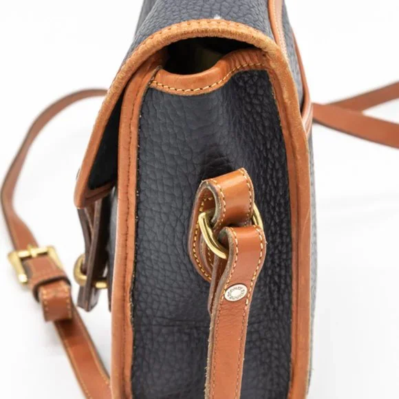 Dooney & Bourke crossbody black and brown leather purse - Picture 4 of 13